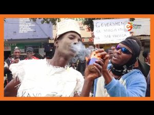 Kenyan Gen Z Protester Goes Viral For Smoking Teargas Kenya Direct From The Canister