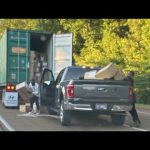 Thieves Rob an 18 wheelerTruck At Red Light In Front Of a Nike logistics center in Memphis